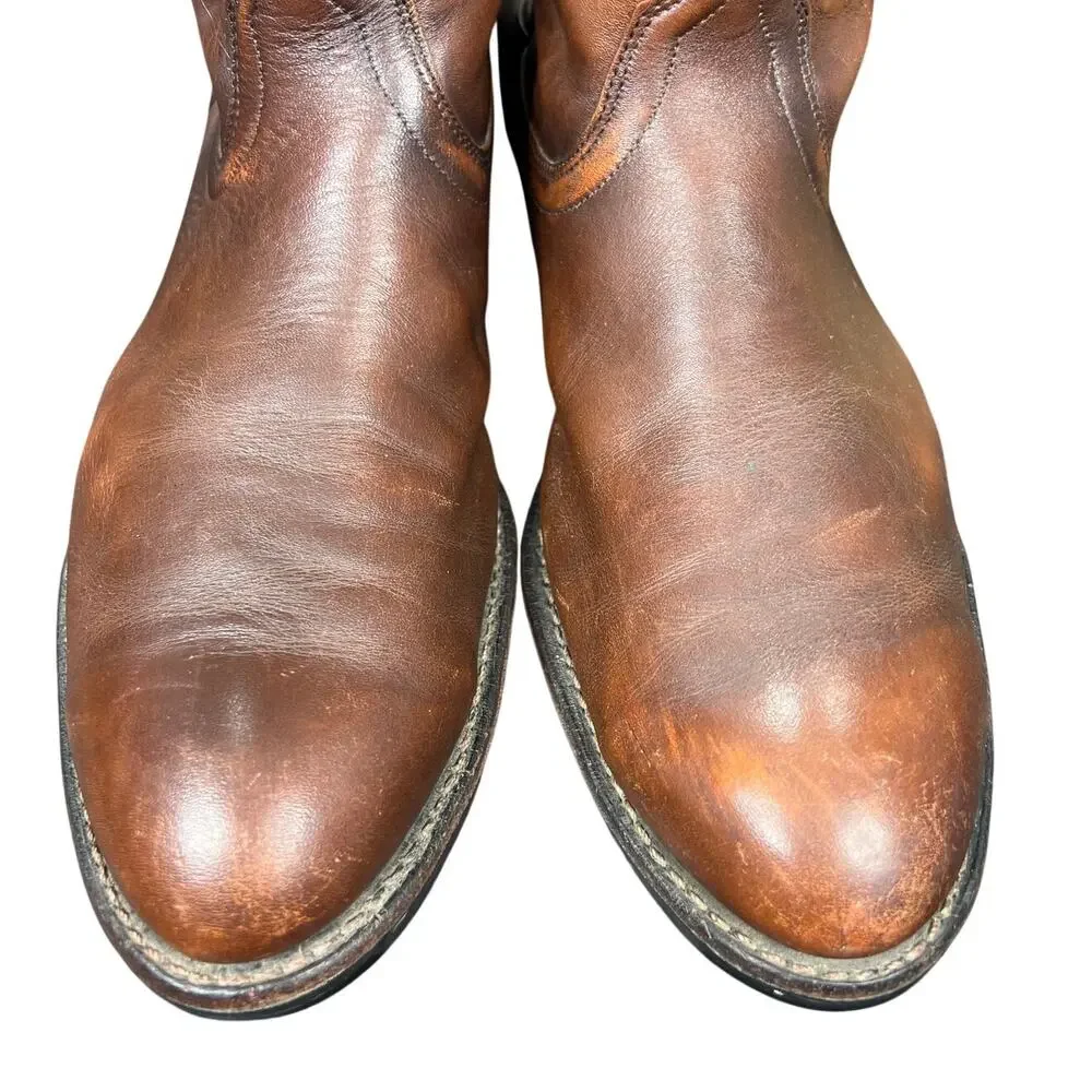 Vintage 1982 Red Wing 808 Pecos Brown Leather Work Boots Size 15 D